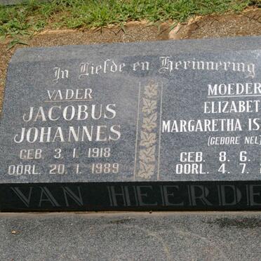 HEERDEN Jacobus Johannes, van 1918-1989 &amp; Elizabeth Margaretha Isabella NEL 1921-2003