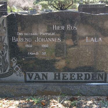 HEERDEN Barend Jacobus, van 1900-1960 &amp; Lala