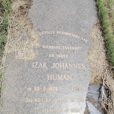 HUMAN Izak Johannes 1928-1975