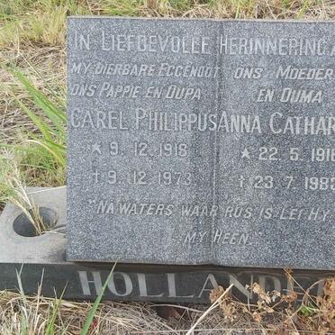 HOLLANDER Carel Philippus 1918-1973 & Anna Catharina 1916-1983
