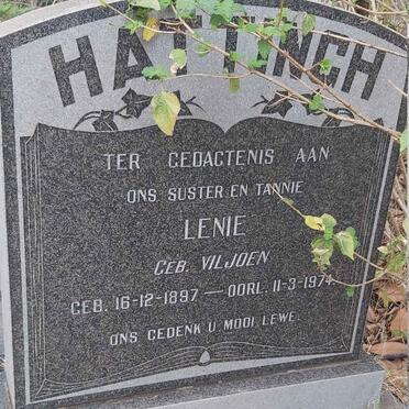 HATTINGH Lenie nee VILJOEN 1897-1974