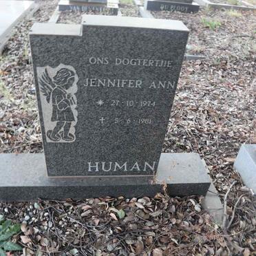 HUMAN Jennifer Ann 1974-1981