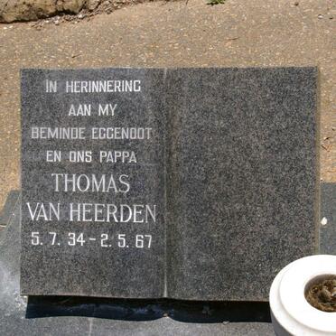 HEERDEN Thomas, van 1934-1967