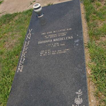 HEERDEN Barbara Magdalena, van 1936-1986