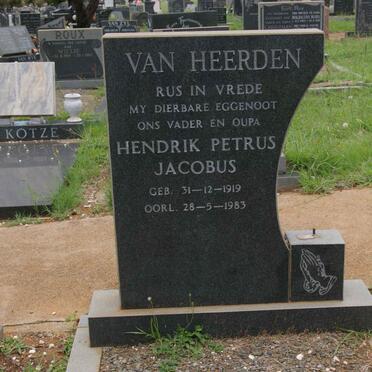 HEERDEN Hendrik Petrus Jacobus, van 1919-1983