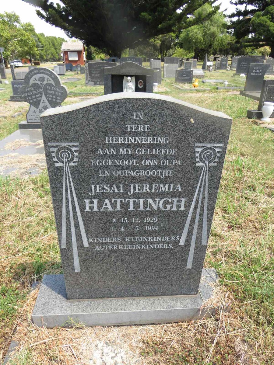 HATTINGH Jesai Jeremia 1929-1994