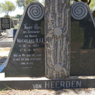 HEERDEN Nicolaas H.J.F., van 1907-1972