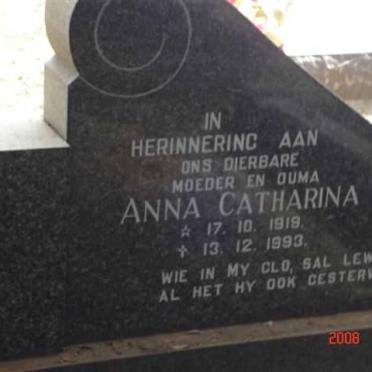 HEERDEN Andries Johannes, van 1921-1969 &amp;  Anna Catharina 1919-1993