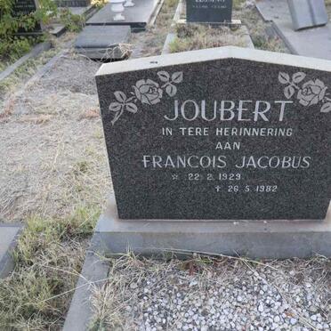 JOUBERT Francois Jacobus 1929-1982