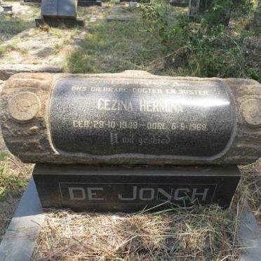 JONGH Gezina Hermina, de 1949-1969
