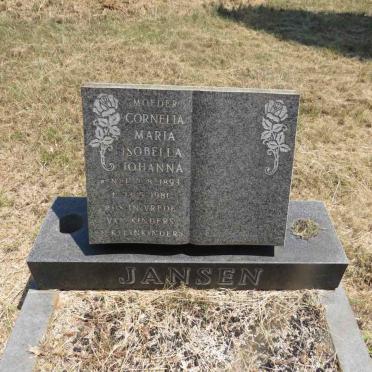 JANSEN Cornelia Maria Isobella Johanna 1893-1981