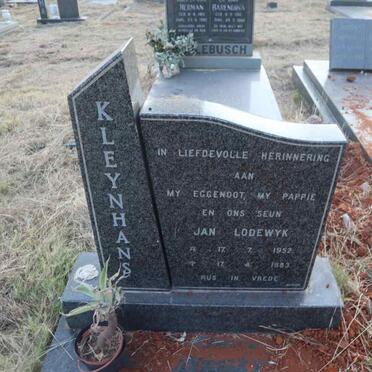 KLEYNHANS Jan Lodewyk 1952-1983