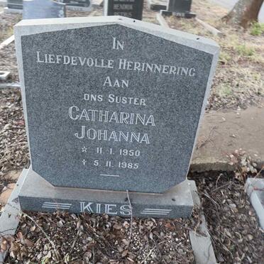 KIES Catharina Johanna 1950-1985