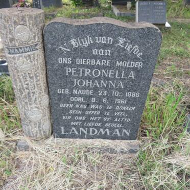 LANDMAN Petronella Johanna nee NAUDE 1886-1961