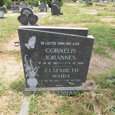 KLEYNHANS Cornelis Johannes 1917-1985 & Elizabeth Maria 1921-2015