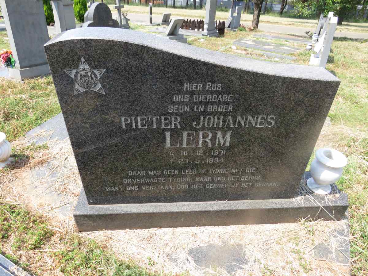 LERM Pieter Johannes 1971-1994