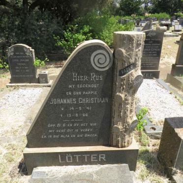 LOTTER Johannes Christiaan 1941-1966