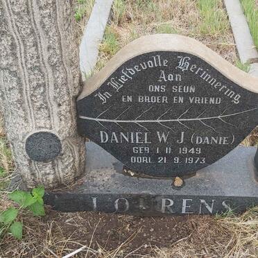 LOURENS Daniel W.J. 1949-1973