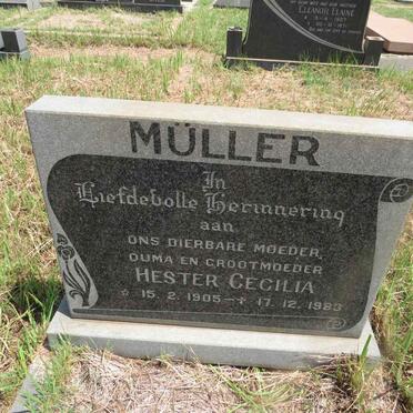 MULLER Hester Cecilia 1905-1983