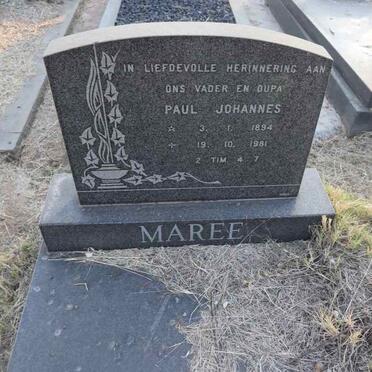 MAREE Paul Johannes 1894-1981