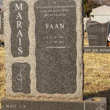MARAIS Faan 1923-2000