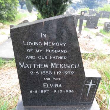 MEKISICH Matthew 1883-1972 & Elvira 1897-1986