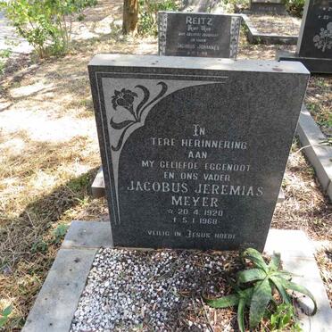 MEYER Jacobus Jeremias 1920-1968