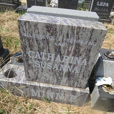 MINNIE Catharina Susanna 1945-2006