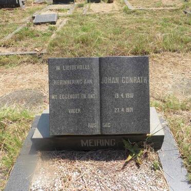 MEIRING Johan Conrath 1910-1971