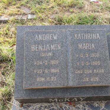 MCKAY Kathrina Maria 1900-1965 :: MCKAY Andrew Benjamin 1926-1984 