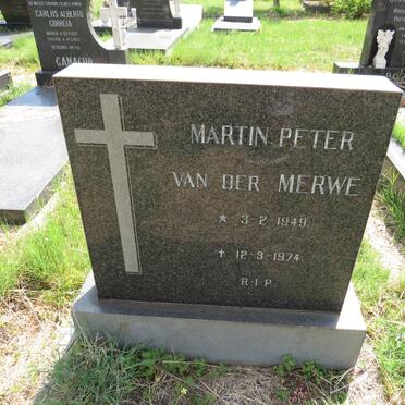 MERWE Martin Peter, van der 1949-1974
