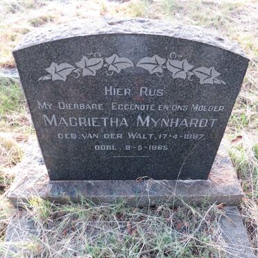 MYNHARDT Magrietha nee VAN DER WALT 1887-1965