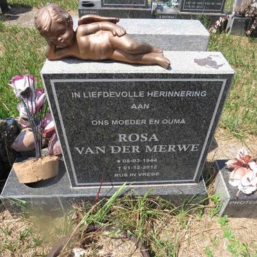 MERWE Rosa, van der 1944-2012