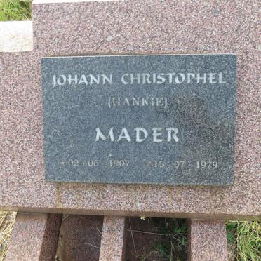 MADER Johann Christophel 1907-1979