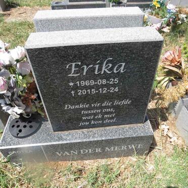 MERWE Erika, van der 1969-2015