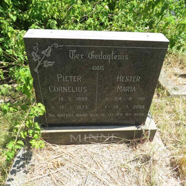 MINNE Pieter Cornelius 1898-1973 & Hester Maria 1911-2004