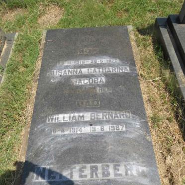 NETTERBERG William Bernard 1914-1987 & Susanna Catharina Jacoba 1915-1970