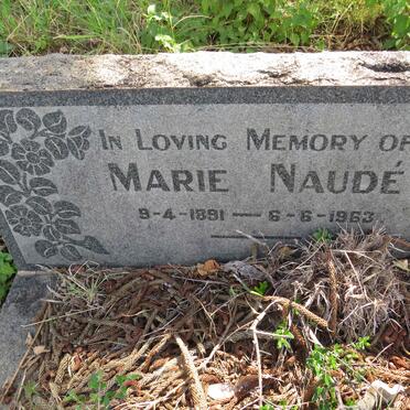 NAUDE Marie 1891-1963