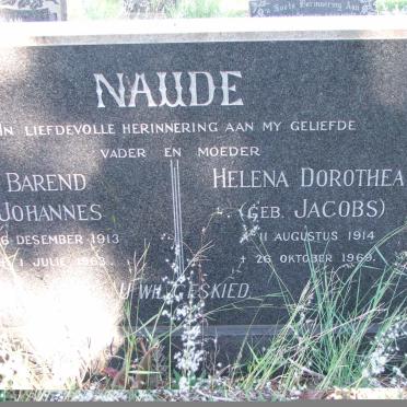 NAUDE Barend Johannes 1913-1963 &amp; Helena Dorothea JACOBS 1914-1969