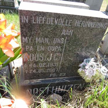 OOSTHUIZEN J.C. 1931-2007