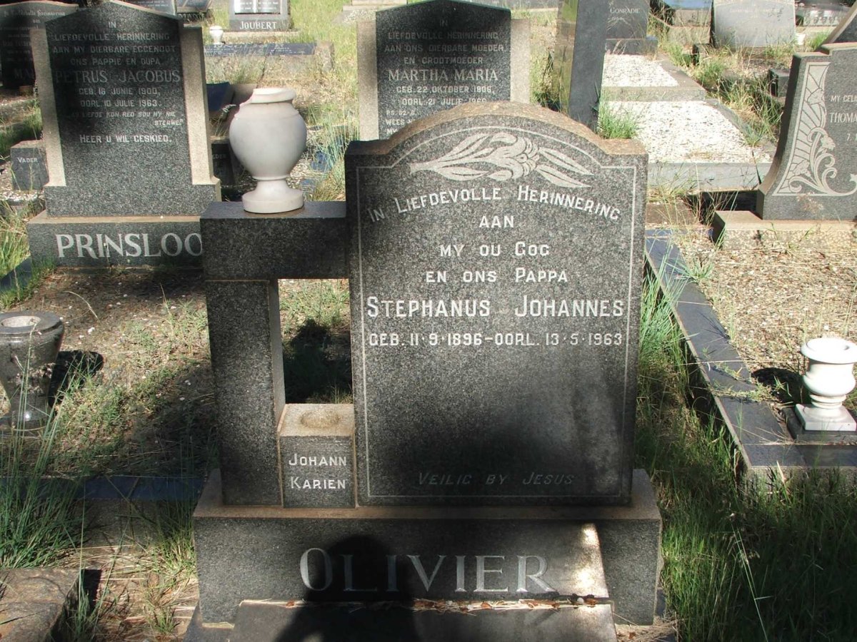 OLIVIER Stephanus Johannes 1896-1963