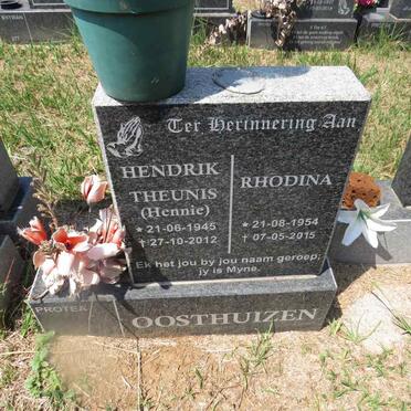 OOSTHUIZEN Hendrik Theunis 1945-2012 & Rhodina 1954-2015