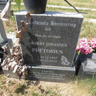PRETORIUS Okkert Johannes 1937-2018