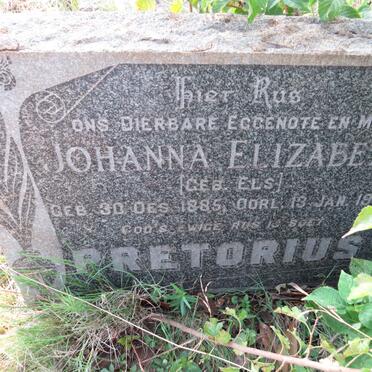 PRETORIUS Johanna Elizabeth nee ELS 1885-1959