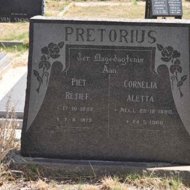 PRETORIUS Piet Retief 1882-1973 &amp; Cornelia Aletta NELL 1890-1966