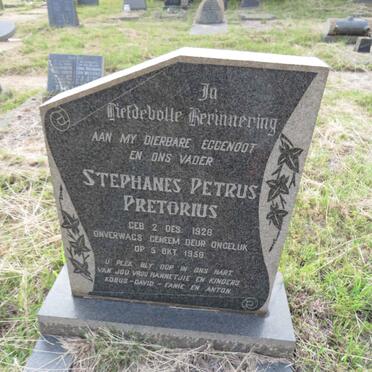 PRETORIUS Stephanes Petrus 1928-1959