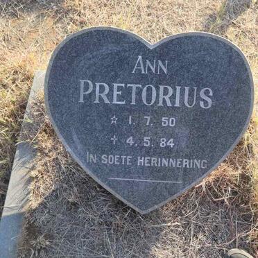 PRETORIUS Ann 1950-1984