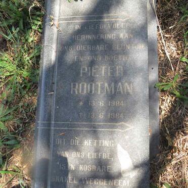 ROOTMAN Pieter 1984-1984