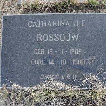 ROSSOUW Catharina J.E. 1906-1980