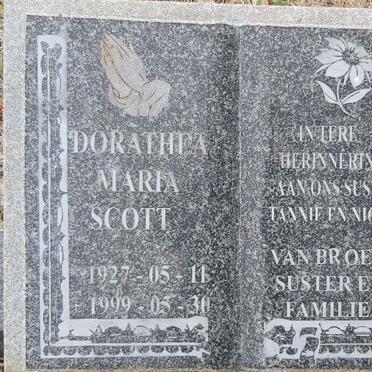 SCOTT Dorathea Maria 1927-1999